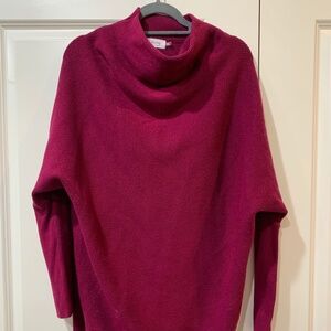Womens Burgundy Sweater Dress